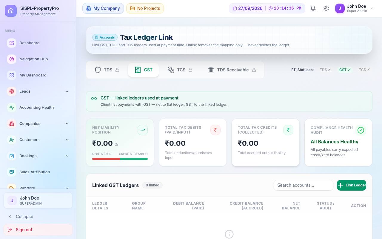 Tax ledger link