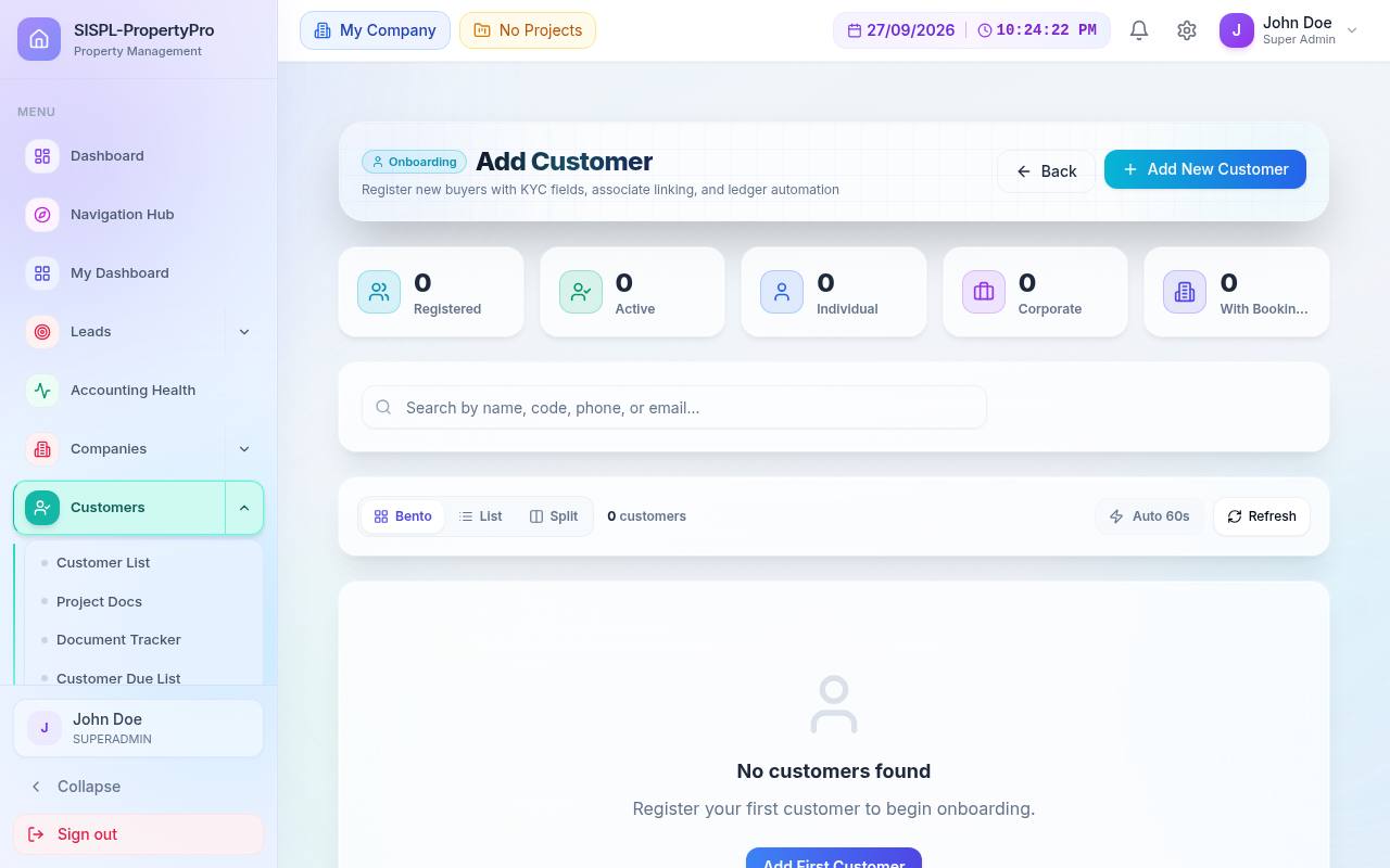 Add customer form