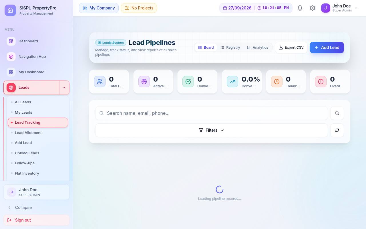 Lead pipelines tracking